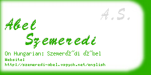 abel szemeredi business card